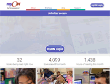 Tablet Screenshot of myon.com